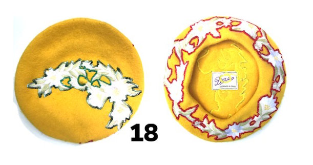 Yellow Patterned Hat