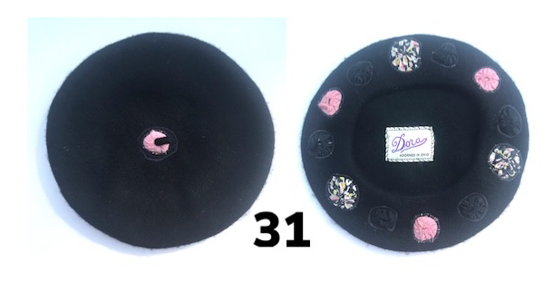 Black Pom-Pom Hat