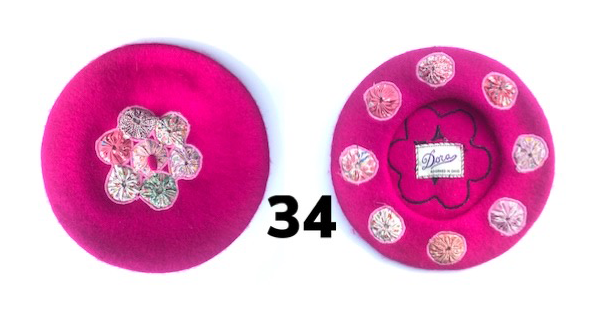 Deep Pink Patterned Hat