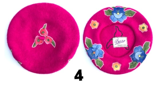 Bright Pink Floral Patterned Hat