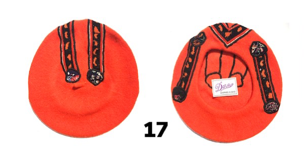 Orange Patterned Hat